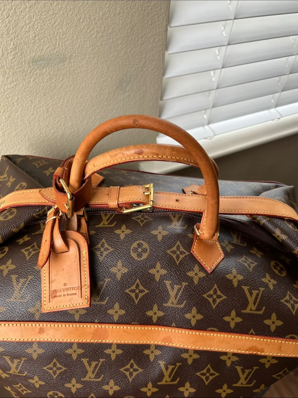 Louise Vuitton Canvas Travel Bag